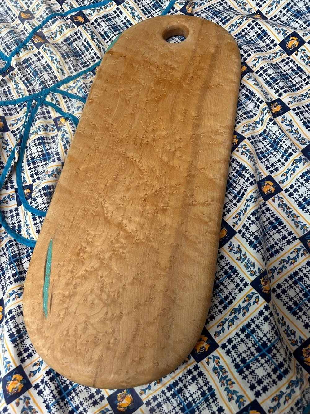 Birds eye Maple cutting Board with Inlay